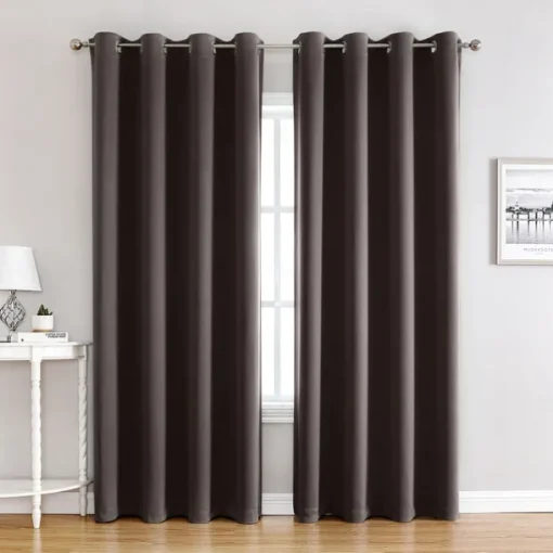 Blackout Curtains Thermal Insulated Long Curtains& Drapes Room Darkening Curtains for Living Room Bedroom Window