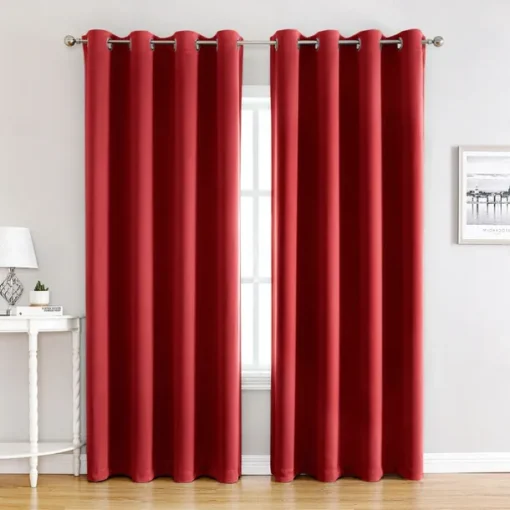 Blackout Curtains Thermal Insulated Long Curtains& Drapes Room Darkening Curtains for Living Room Bedroom Window