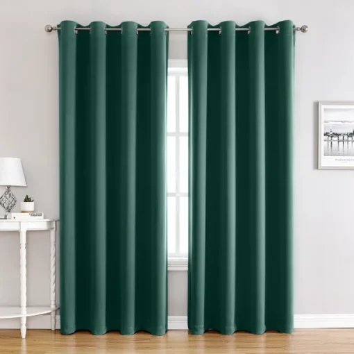 Blackout Curtains Thermal Insulated Long Curtains& Drapes Room Darkening Curtains for Living Room Bedroom Window