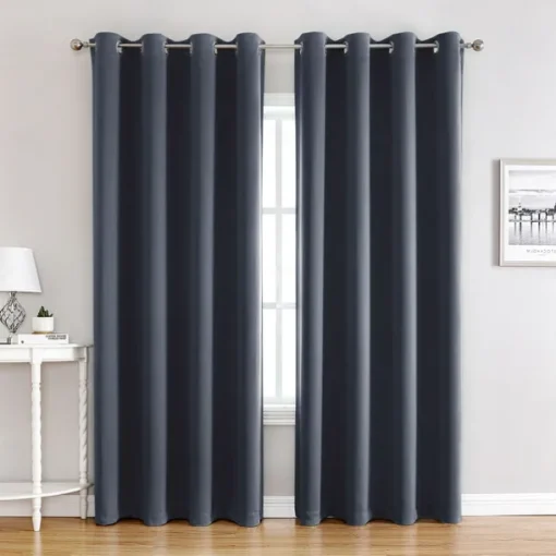 Blackout Curtains Thermal Insulated Long Curtains& Drapes Room Darkening Curtains for Living Room Bedroom Window