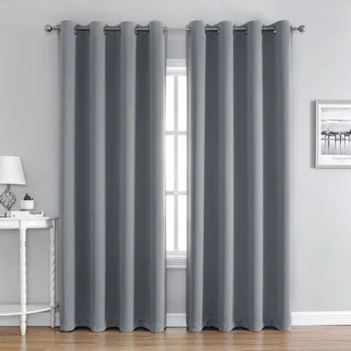 Blackout Curtains Thermal Insulated Long Curtains& Drapes Room Darkening Curtains for Living Room Bedroom Window