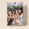 Blackpink Pattern Soft Throws Blanket,Novelty Flannel Throw Blankets Warm Printed All Seasons Gifts Home Decor Big Blanket