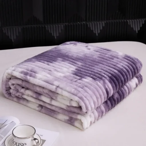 Blanket for Beds Tie Dyeing Warm Manta Single/Queen/King Flannel Fleece Thow Blanket Thick Warm Plaids for Bedroom Sofa