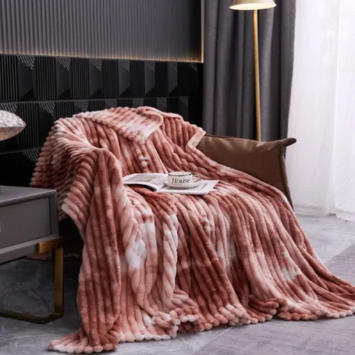Blanket for Beds Tie Dyeing Warm Manta Single/Queen/King Flannel Fleece Thow Blanket Thick Warm Plaids for Bedroom Sofa