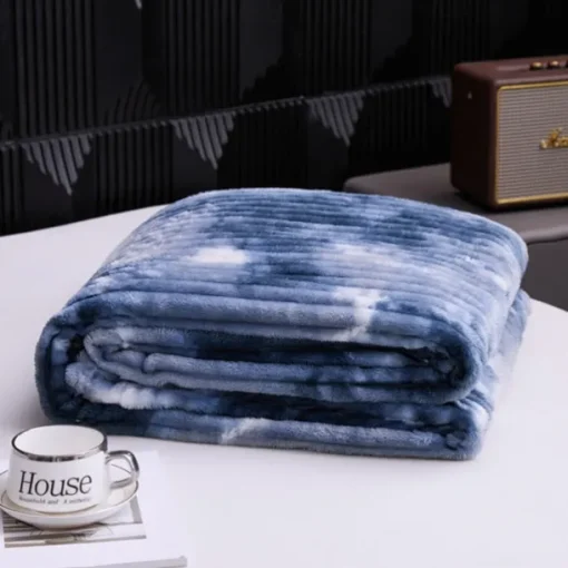 Blanket for Beds Tie Dyeing Warm Manta Single/Queen/King Flannel Fleece Thow Blanket Thick Warm Plaids for Bedroom Sofa
