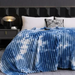 Blanket for Beds Tie Dyeing Warm Manta Single/Queen/King Flannel Fleece Thow Blanket Thick Warm Plaids for Bedroom Sofa
