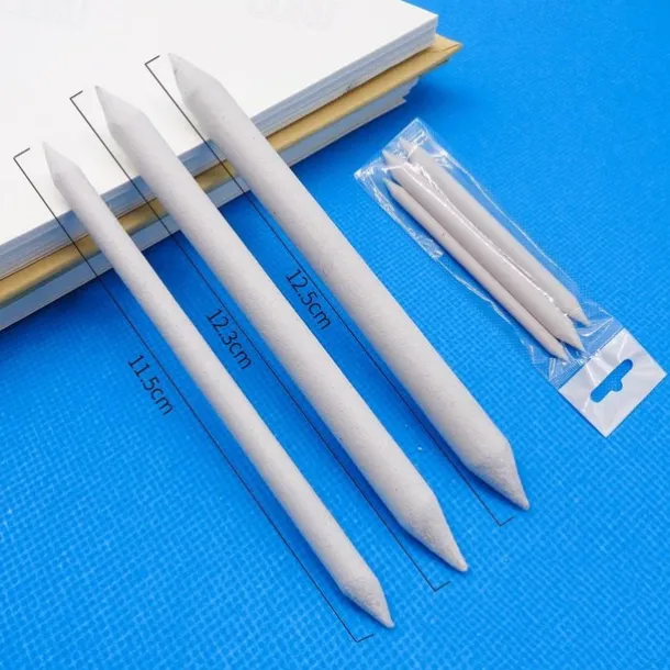 Blending Smudge Stump Stick Tortillon Sketch Art White Drawing Charcoal Sketching Tool Rice Paper Pen Artist Supplies