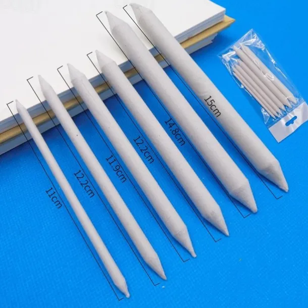 Blending Smudge Stump Stick Tortillon Sketch Art White Drawing Charcoal Sketching Tool Rice Paper Pen Artist Supplies