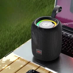 Bluetooth 5.3 IPX7 Waterproof Outdoor Speaker with Ultra-Loud Bass Stereo Sound, RGB Lights, TWS Dual Speakers Pairing, Supports USB Drive/TF-Card