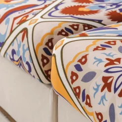 Bohemia Design Sofa Cover Stretch Sofa Seat Couch Cushion Slipcovers Boho Style, Anti-Slip Furniture Protector for Sectional 1/2/3/4 Seat Cover,L Shape Sofa Covers, Chaise Lounge Sofa Slipcover