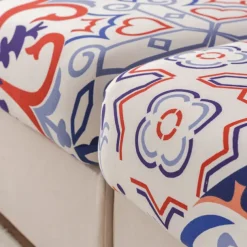 Bohemia Design Sofa Cover Stretch Sofa Seat Couch Cushion Slipcovers Boho Style, Anti-Slip Furniture Protector for Sectional 1/2/3/4 Seat Cover,L Shape Sofa Covers, Chaise Lounge Sofa Slipcover