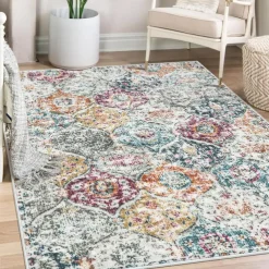 Bohemian Boho Area Rug Kitchen Mat Non-Slip Oil Proof Floor Mat Livingroom Rug Indoor Outdoor Mat Bedroom Decor Bathroom Mat Entrance Rug Door Mat