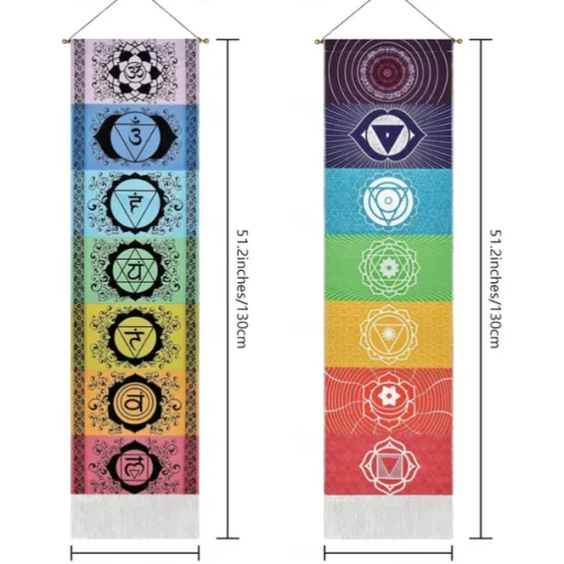 Bohemian Chakra Woven Tapestry Nordic Living Room Bedroom Home Decor Boho Tapestry Entrance Wall Hanging Tassel