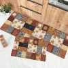 Bohemian Pattern Area Rug Kitchen Mat Non-Slip Oil Proof Floor Mat Livingroom Rug Indoor Outdoor Mat Bedroom Decor Bathroom Mat Entrance Rug Door Mat
