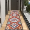 Bohemian Rug Runner Carpet Entrance Mat for Household Use Short Plush Tpr Anti Slip Water Washed Bottom Long Strip Carpet Mat