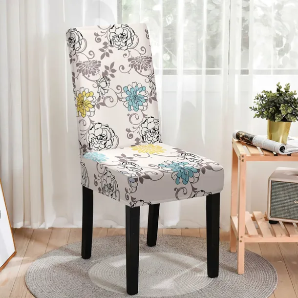 BOHO Dining Chair Cover Farmhouse Stretch Chair Seat Slipcover Spandex Washable Cover Kitchen Protector for Dining Room Wedding Ceremony Durable