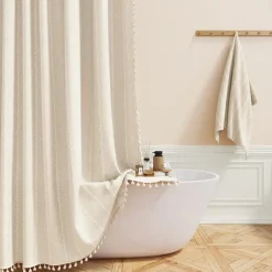 Boho Farmhouse Shower Curtain Set 180cm*180cm(70