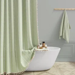 Boho Farmhouse Shower Curtain Set 180cm*180cm(70