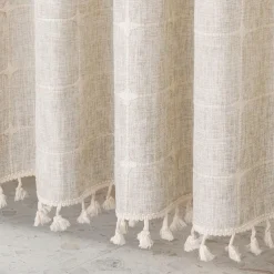 Boho Farmhouse Shower Curtain Set 180cm*180cm(70