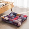 Boho Floor Pillow,Square Floor Seat Cushions Tatami Large Meditation Cushion for Adults, Square Pillows Seating for Yoga Living Room Home Decor, Memory Foam Added