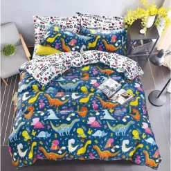 Boho Flower Duvet Cover Full Size Bohemian Lines Bedding Set Aztec Line Bed Sets Geomtric Quilt Cover Soft Lightweight Comforter Cover with 2 Pillowcases for Summer Spring
