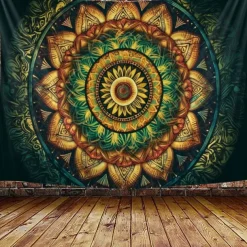Boho Mandala Hanging Tapestry Wall Art Large Tapestry Mural Decor Photograph Backdrop Blanket Curtain Home Bedroom Living Room Decoration