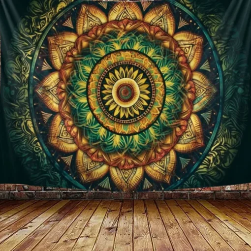 Boho Mandala Hanging Tapestry Wall Art Large Tapestry Mural Decor Photograph Backdrop Blanket Curtain Home Bedroom Living Room Decoration