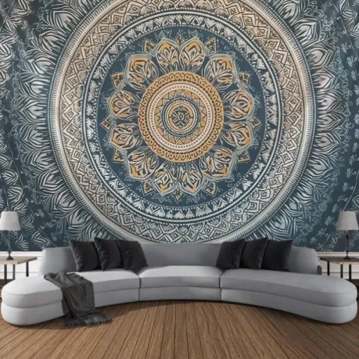 Boho Mandala Hanging Tapestry Wall Art Large Tapestry Mural Decor Photograph Backdrop Blanket Curtain Home Bedroom Living Room Decoration