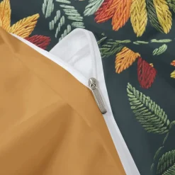 Botanical Floral Duvet Cover Set - Includes Duvet Cover and Pillowcases - Elegant Nature-Inspired Design - Soft and Comfortable Fabric - Perfect for Bedroom Decor