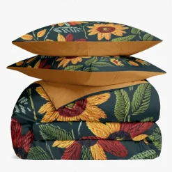 Botanical Floral Duvet Cover Set - Includes Duvet Cover and Pillowcases - Elegant Nature-Inspired Design - Soft and Comfortable Fabric - Perfect for Bedroom Decor