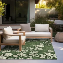 Botanical Green Area Rug Kitchen Mat Non-Slip Oil Proof Floor Mat Livingroom Rug Indoor Outdoor Mat Bedroom Decor Bathroom Mat Entrance Rug Door Mat Bird Tree of Life