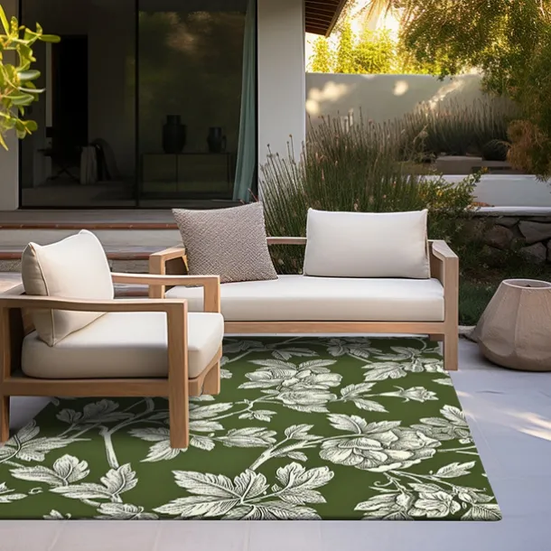 Botanical Green Area Rug Kitchen Mat Non-Slip Oil Proof Floor Mat Livingroom Rug Indoor Outdoor Mat Bedroom Decor Bathroom Mat Entrance Rug Door Mat Bird Tree of Life