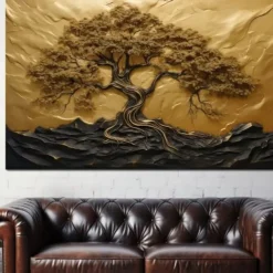 Botanical Wall Art Canvas Tree of Life Prints and Posters Pictures Decorative Fabric Painting For Living Room Pictures No Frame