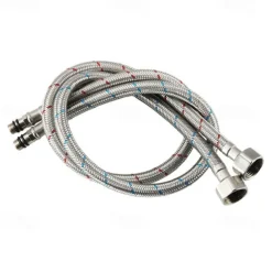 Brass Bathroom Faucet, Chrome Two Handles Three Holes Widerspread Contemporary Bathroom Sink Faucet with Hot and Cold Water