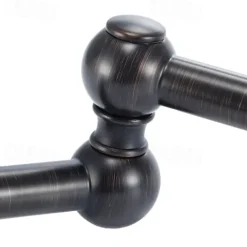 Brass Kitchen Faucet，Two Handles One Hole Antique Copper Pot Filler Wall Mounted Foldable Widespread Kitchen Taps