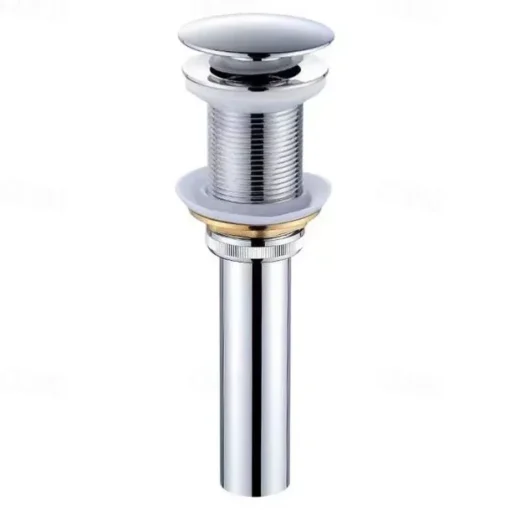 Brass Pop Up Sink Drain Stopper with Overflow Bathroom Faucet Vessel Vanity Sink Drainer