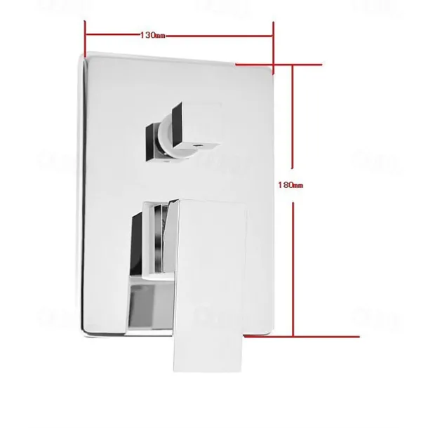 Brass Shower Set,Rainfall Country Chrome Wall Mounted Mixer Taps Single Handle Four Holes Shower Faucets with Ceramic Valve