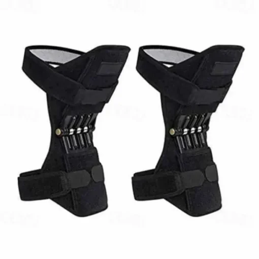 Breathable Non-Slip Joint Support Knee Pads, Knee Booster Brace Joint Support Spring Stabilizer Pad Power Lift Knee Brace Weak Old Legs Sports Climbing Mountains Stairs