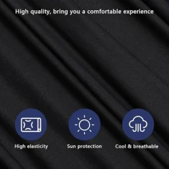 Breathable Sunscreen Ice Silk Face Mask with Neck Gaiter for Outdoor Activities