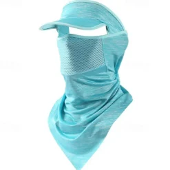 Breathable Sunscreen Ice Silk Face Mask with Neck Gaiter for Outdoor Activities