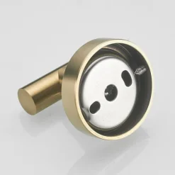 Brushed Brass Towel holder Bathroom Accessory Set Include Towel Bar Robe Hook and Towel Ring New Design Modern Stainless Steel Material Wall Mounted Golden 3pcs