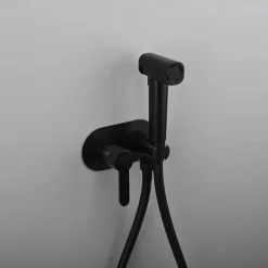 Brushed Grey Bidet Sprayer set wall Bidet shower Hot And Cold bidet Bathroom Solid Brass Shattaf Shower Faucet mixer tap