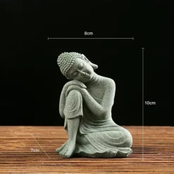 Buddha Statue - Perfect for Zen Garden, Fish Aquarium, Yoga, Bonsai & More - Spiritual Feng Shui Decoration & Lucky Tea Man Ornaments