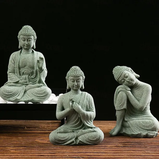 Buddha Statue - Perfect for Zen Garden, Fish Aquarium, Yoga, Bonsai & More - Spiritual Feng Shui Decoration & Lucky Tea Man Ornaments