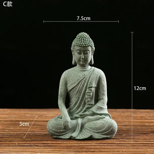 Buddha Statue - Perfect for Zen Garden, Fish Aquarium, Yoga, Bonsai & More - Spiritual Feng Shui Decoration & Lucky Tea Man Ornaments