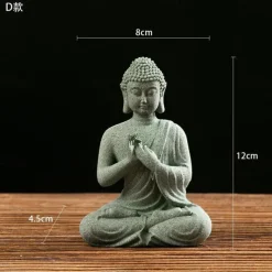 Buddha Statue - Perfect for Zen Garden, Fish Aquarium, Yoga, Bonsai & More - Spiritual Feng Shui Decoration & Lucky Tea Man Ornaments