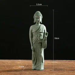 Buddha Statue - Perfect for Zen Garden, Fish Aquarium, Yoga, Bonsai & More - Spiritual Feng Shui Decoration & Lucky Tea Man Ornaments