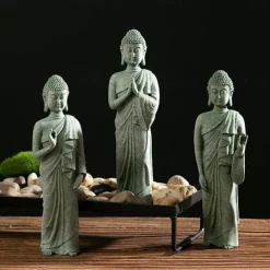 Buddha Statue - Perfect for Zen Garden, Fish Aquarium, Yoga, Bonsai & More - Spiritual Feng Shui Decoration & Lucky Tea Man Ornaments
