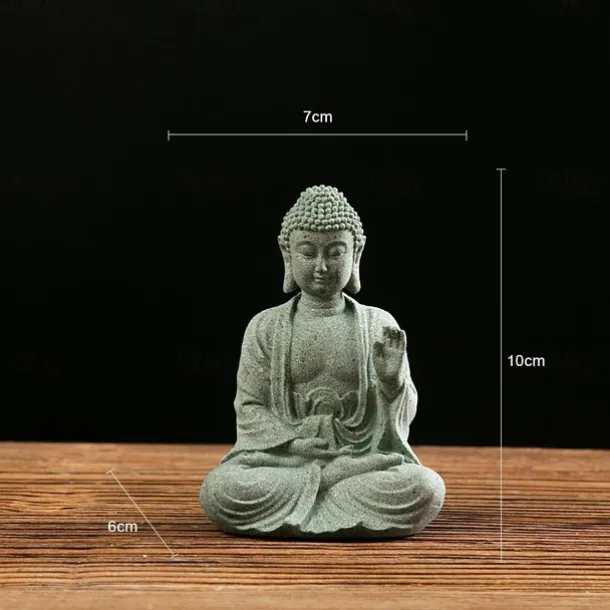 Buddha Statue - Perfect for Zen Garden, Fish Aquarium, Yoga, Bonsai & More - Spiritual Feng Shui Decoration & Lucky Tea Man Ornaments