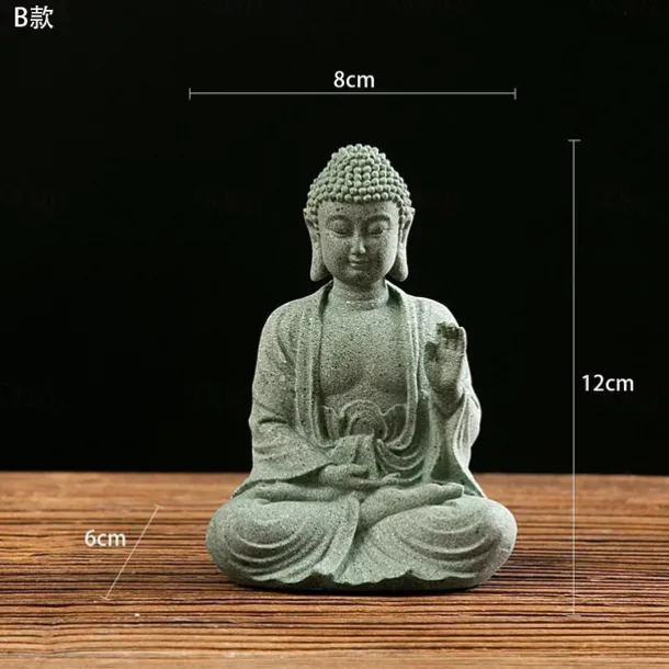 Buddha Statue - Perfect for Zen Garden, Fish Aquarium, Yoga, Bonsai & More - Spiritual Feng Shui Decoration & Lucky Tea Man Ornaments